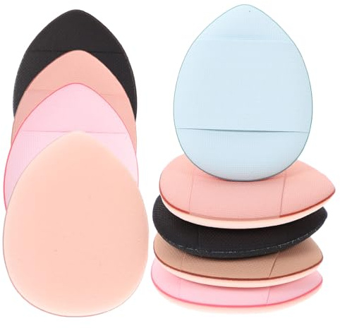 Gatuida 25 Stück Teiliges Mini Finger Puderquaste mit Fingerband Weiche Make-up Quaste für Foundation und Concealer Trocken und Nass Anwendbar Geeignet für Empfindliche Haut und