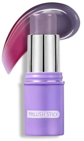 Color Changing Cream Blush Stick,PH Activated Custom Pink Blush Stick, Cream Blush for Lip and Cheek Tint, Blendable Blusher Stick for All Skin Tones, Natural Pink Flush Look,Long-Lasting Radiant Glow