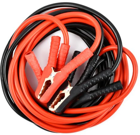 Jumper Cables for Car Battery, 4m Jumper Cables with PVC Base Heavy Duty,2000AMP Jump Starting Dead or Weak Batteries Emergency Roadside Assistance Cables for Petrol Diesel Car Van Truck