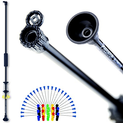 PREDATOR 36 Zoll Präzision Sport BLASROHR, 25 Trainings Darts & 25 Profi Pfeile, inkl. Rohr-Magazin.40 Caliber/Flugzeug-ALU/Made in USA