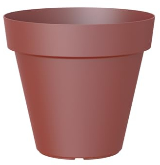 Artevasi Capri Pot, Rond Pot en Plastique, 60cm, Couleur: Rouge foncé