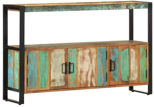 vidaXL Sideboard 120x30x75 cm Altholz Massiv
