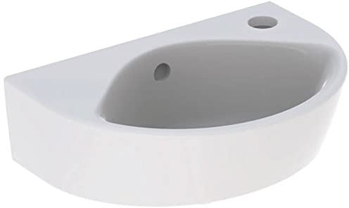 Geberit Renova Handwaschbecken verkürzte Ausladung, 500374, 500.374.01.1, Farbe: Weiß