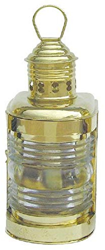 Mastlampe Schiffslampe 23cm Messing Petroleumbrenner Lampe