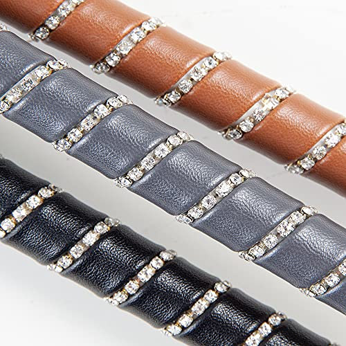 PFIFF 102938 Dressurgerte, Griff mit Strass, Fiberglaskern, Braun 110 cm