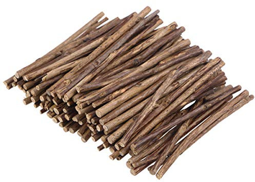 Toddmomy 100stücke Lange Natürliche Holzstäbchen Durchmesser Für Bastelprojekte Und Fotorequisiten Vielseitige Teebaumholzstäbe in Holzfarbe