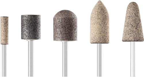 PFERD TOOLS INOX Schleifstift-Set 5-tlg.| Schaftdurchmesser 6 mm, grob, A30/46/60 | 33920215 - für den universellen Einsatz auf Edelstahl (INOX)