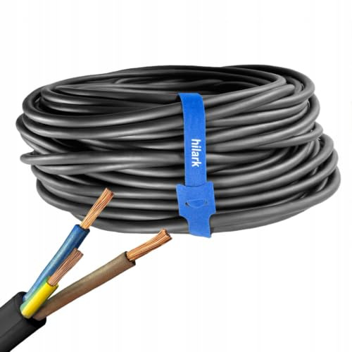 Hilark Kabel 3-Draht 2,5 mm2 H05RR-F 3x2,5 mm2 (3g2,5 mm2) 25m Schwarz