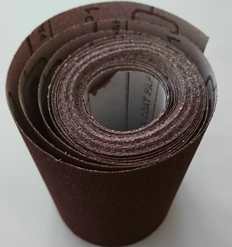 Schleifpapier P100 für Holz, Metall, Stahl, Farbe, Lack, Spachtel, 115 mm x 5 m