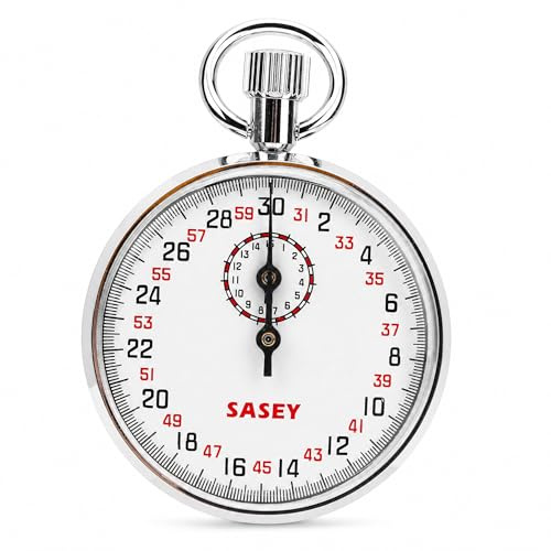 Chronomètre Mécanique, Chronographe de Sport, Alarme J12001, Chronomètre de Sport Numérique, Minuterie Analogique Continue de 6 Heures avec Boucle de Suspension