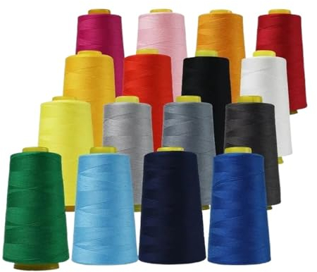 3000 Yards robustes Polyester-Nähgarn, professionelles Nähmaschinengarn for Nähen, Nadelgröße 11 14, bricht nicht leicht (Color : No.6, Size : 1 roll)