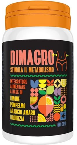 DimAgro – Integratore Dimagrante Naturale Brucia Grassi – Stimola il Metabolismo e Favorisce la Perdita di Peso – 60 Compresse Masticabili - AlohaLabs
