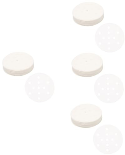 Garneck 2000 Pz Piroscafo Di Carta Rivestimento Rotondo Per Friggitrice Ad Pad Di Carta Rotonda Teglie Da Forno a Polpa Di Legno Vergine Bianca