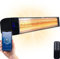 Silvergear® Infrarot Heizstrahler Terrasse 2400W | Smart Infrarotheizung mit App | Rotlichtlampe | Wärmelampe | Infrarotlampe Elektrisch | Infrarot Wandheizung | Inkl. Fernbedienung