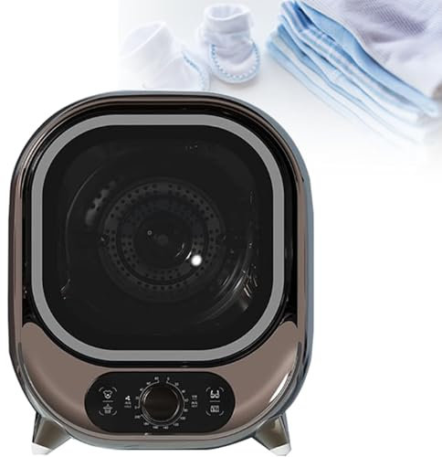 ZyKnaurral Asciugatrice Piccola, asciugatrice elettrica Portatile, asciugatrice a condensazione, asciugatrice compatta a Carica Frontale, capacità 0,8 kg, Adatta per Appartamenti, dormitori, Camper