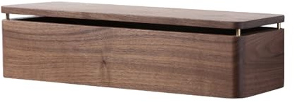 Distributeur Distributeur de serviettes en papier en noyer noir, porte-serviettes en bois massif, multiplis/pli en C/pli en Z/boîte à mouchoirs à trois volets pour salle de bain, maison dispenser