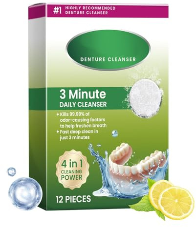Retainer Cleanser Tabletten - Zahnersatzreiniger Effiziente Reinigung Retainer Reiniger - Refresh Breath Mundschutz Reiniger Zahnersatz Retainers Reiniger für Zahnersatz Zahnspange