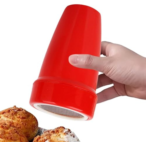 Spargitore per zucchero a velo – Colino per farina da forno | setaccio a maglia fine | Colino per zucchero, sale, farina, cioccolato, compleanno