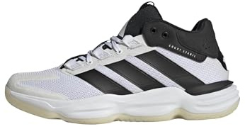 adidas Men's Courtstabil Indoor, White/Black, 14.5