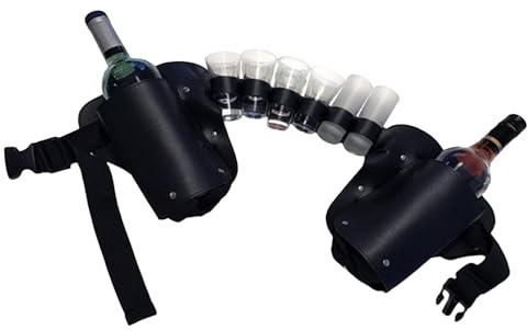 Ceinture de Porte-Bouteille - Sangle de Taille réglable de 190 g | étui de bière, boisson cank poch | Pack de taille de boisson portable pour fête du festival Camping BBQ Talage de porte-événe