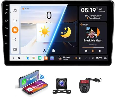 Autoradio Android 13 9 Pouces pour Citroën C5 2 (2008-2017) avec GPS, Wi-FI 4G, Bluetooth, DSP, Radio numérique Dab+ et RDS, système de Navigation Tactile