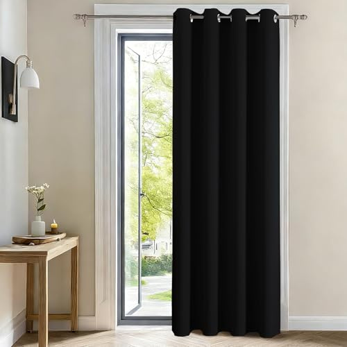 CUCRAF Vorhänge Blickdicht mit Ösen 1 Stück H245 x B140 cm Türvorhang Thermo Verdunklungsvorhänge Kälteschutz für Wohnzimmer Kinderzimmer Schlafzimmer Haustür Vorhang