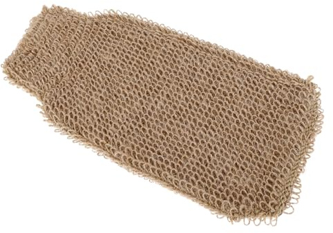 VINTORKY Jute Gloves Bath Shower Mitts for Exfoliating Scrubbing Natural Material for Spa and Back Cleansing Routine