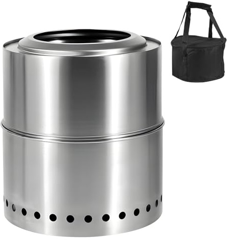 KACCDE Cuenco desmontable de 11 pulgadas con colector ventilado para fiestas en el patio, exteriores, mochileros, hoyos de llamas