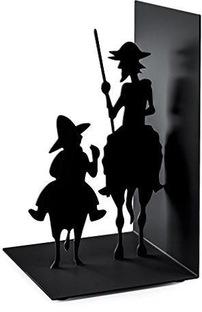 Balvi - Don Quijote Buchstütze aus Metall. Inspiriert in Cervantes Werk.