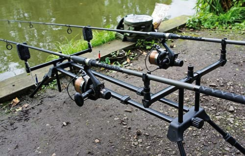 New Dual Line Drei Rod Carp grob Angeln Pod von NGT