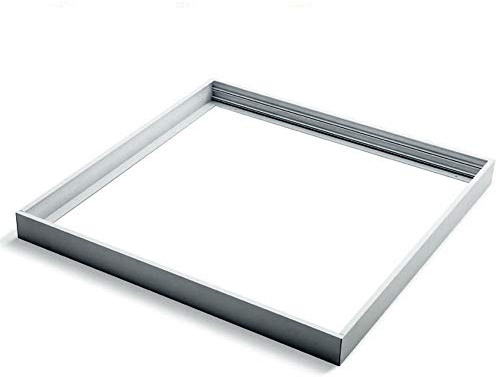 FactorLED - Kit di Superficie per Pannello 60 x 60 cm, con Cornice Bianca, Realizzato in Alluminio, Kit per Soffitti - Accessori LED-