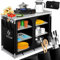 KESSER® Campingküche | Inkl. Tragetasche & Becherset | Campingschrank Faltschrank | mit Aluminiumgestell | Reiseküche | Küchenbox | Zeltschrank | Outdoor Camping Küche | Schwarz | Typ F6