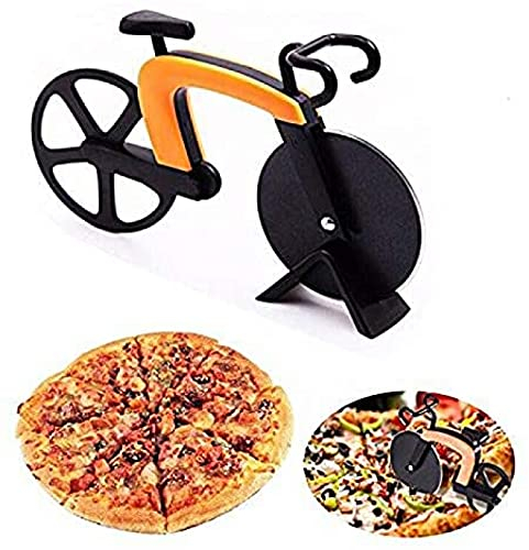 YRHH Cortador De Pizza, Cortador De Pizza para Bicicleta, Rueda De Acero Inoxidable, Rodillo para Bicicleta, Cortador De Pizza, Cortador De Cocina, Artilugio De Cocina