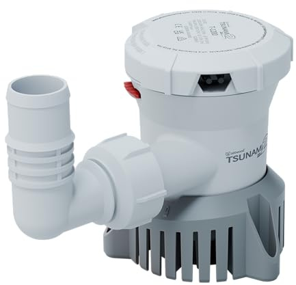 Attwood 5612-7 Pompa di sentina manuale Tsunami MK2 1200 GPH 12 Volt con attacco filettato