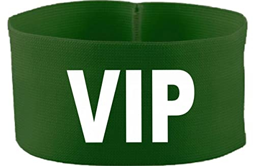 Kleiner Fratz gummielastische Armbinde 5 cm Bedruckt mit VIP (Farbe grün) (Gr. 3XL - 33 cm)