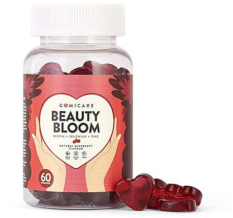 Gomicare - Haar Gummibärchen - Biotin Hochdosiert - Haarvitamine - 5000μg Biotin Zink Selen - 60 Gummibärchen - Zuckerfrei - Vegan - Gluten Und Laktosefrei