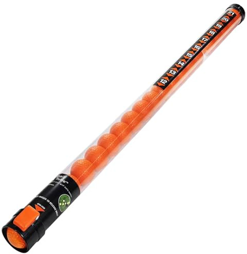 Dickly Raccoglitore di Palline da Golf, Strumento per Raccogliere Palline da Golf Portatile Lungo 91,5 cm Raccoglitore di Palline da Golf Tubo per Shag, Arancione