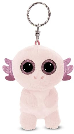 NICI Schlüsselanhänger GLUBSCHIS Axolot Xomo 9cm rosa - Plüsch-Begleiter Kuscheltieranhänger mit Schlüsselring für Schlüsselband, Schlüsselbund & Schlüsselhalter