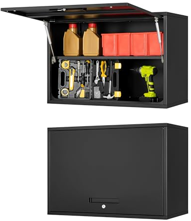 Sightlife Pensile Scolapiatti con Vassoio,Armadio da officina, Salvagoccia da Cucina, pensile per attrezzi metallo, parete forata, armadietto degli attrezzi, mobile per cucina 35 x 80 x 40 cm nero