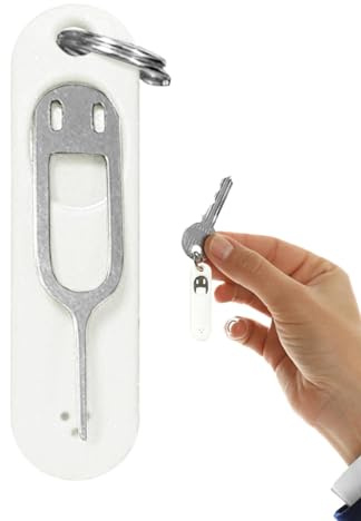 Outil d'éjecteur de Sims - Ouvre-Aiguilles pour Cartes Sims | Outil d'extraction de Carte Sims, Porte-clés Amovible, Broche d'éjection de Plateau de Carte
