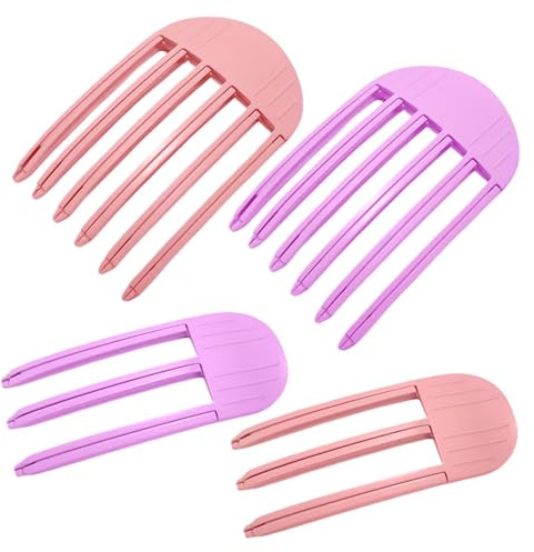 2 set di clip volume per capelli – clip volume per l'attaccatura dei capelli, clip per capelli volumizzante, strumenti per acconciatura (3 teeth + 6 teeth/set)