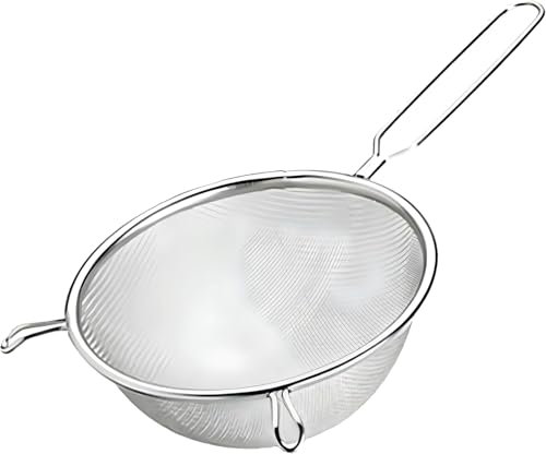 PARENCE.- Colador de malla fina - Colador de cocina de 21cm de diámetro - no apto para lavavajillas - 35x21cm, versátil, eficiente