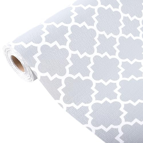 Shelf Liner 16 Inch Wide X 20 Ft Non Adhesive Cabinet Drawer Liner Non Slip Waterproof Pantry Shelves Mat for Refrigerator Closet Cupboard Kitchen Bathroom
