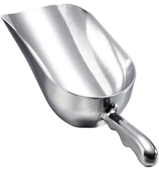 DHYUACN Cucharón para Congelador Pala de aleación de Aluminio for Hielo, for Granos de café, Barra de Hielo, raspador de Hielo(340ml)