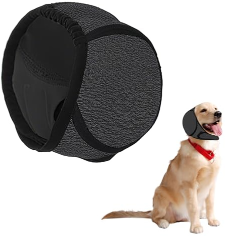 Dog Ears Cover, Dog Swim Ear Covers for Grooming, Bathing, Waterproof Adjustable Pet Shower Wrap Noise Protection for Blow Drying Sleep Help Headband(M)