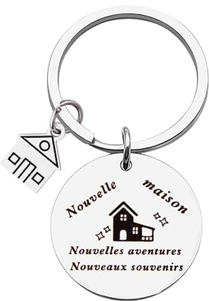 Porte-Clés Pour Nouvelle Maison Cadeau Pour Meilleure Amie Cadeau De Pendaison De Crémaillère Pour Couples Cadeaux De Propriétaire De Nouvelle Maison Pour Femme Homme