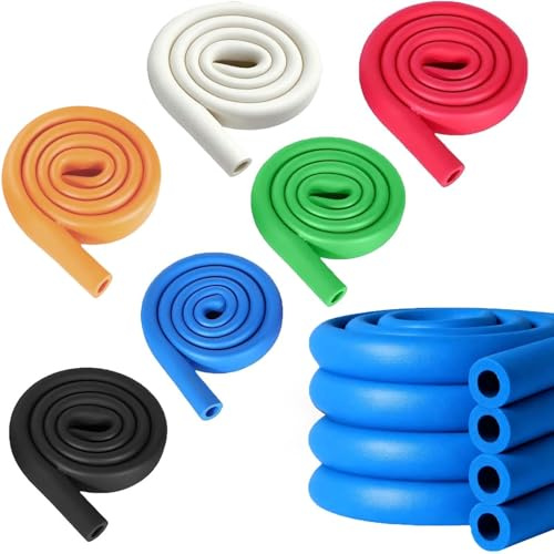 Schaumisolierrohr Außenbereich Flexible Rohrisolierung, Schalldämmung Isolierschlauch, 18mm 22mm 25mm 28mm 32mm Rohrdämmung Kautschuk für Trampolin(Blau,YTTID32mmxTK6mmxL1m)