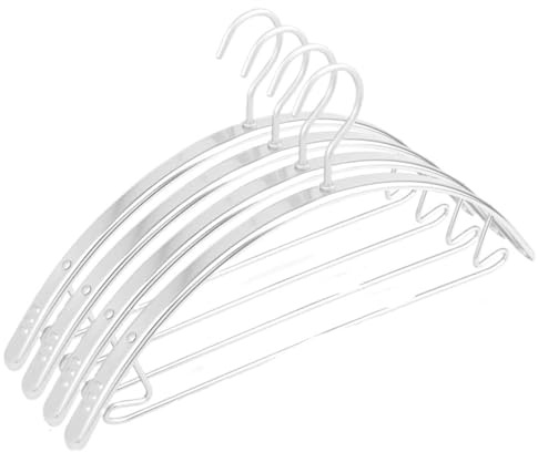 Grucce per abiti Grucce for vestiti, set da 10 pezzi, robuste grucce antiscivolo, for riporre gli abiti nell'armadio, a forma di cavallo(Width 2CM Silver)