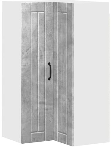Yisssmeng Front Lavastoviglie Lucca, Mascherina per Lavastoviglie Grigio Cemento, Frontale Cucina in Legno 57x57x100 cm Frontale Moderno per Cucina da Incasso