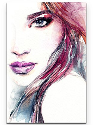 Leinwandbilder | Bilder Leinwand 90x60cm abstraktes Portrait – Frau